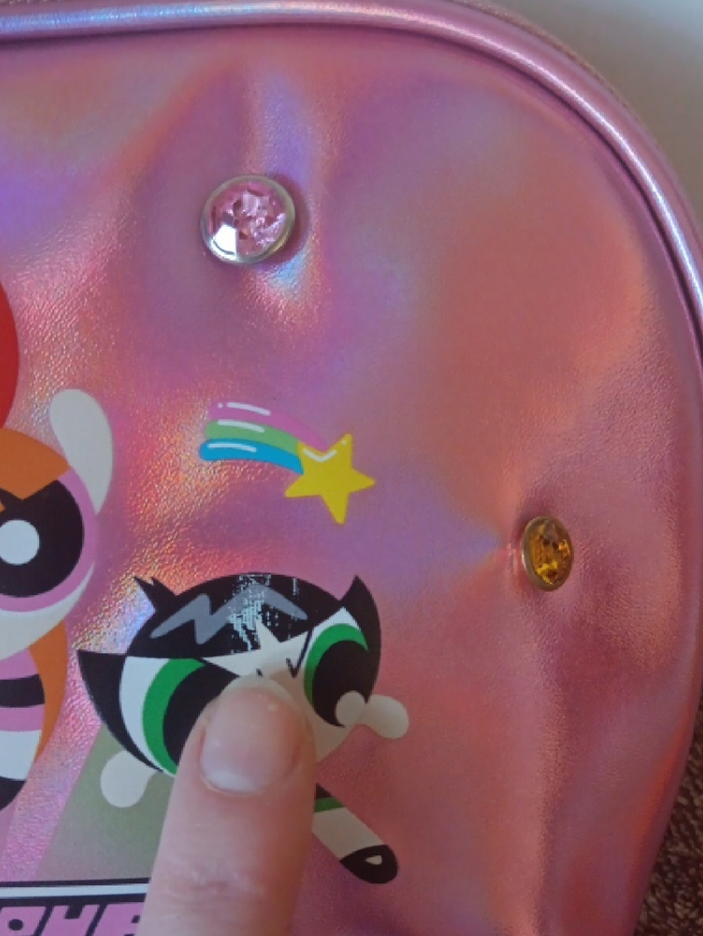 The Powerpuff Girls Pink Holographic Cosmetic Bag - Picture 4 of 6